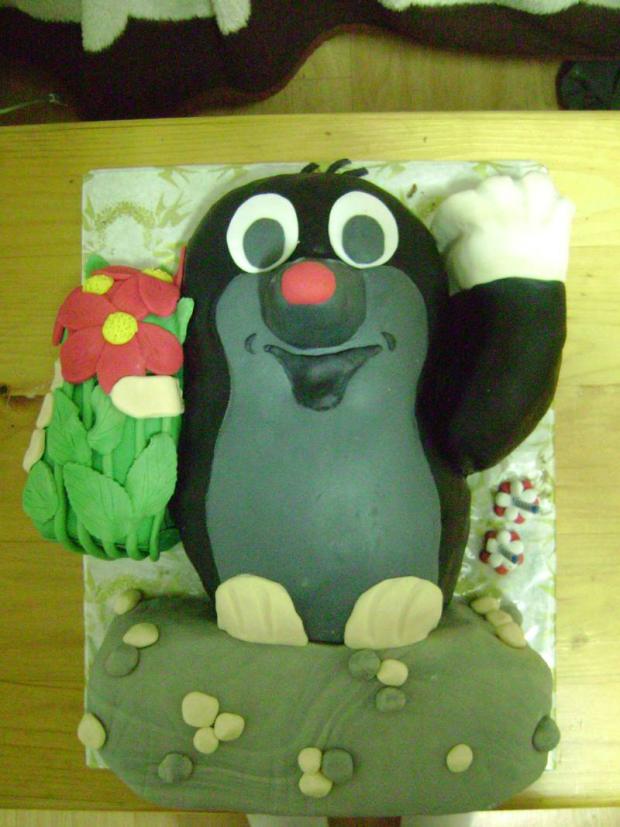 krtek, torta, Rozprávkové torty, MonikaB., 1