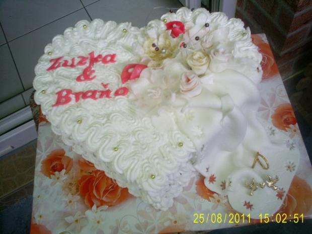 Svadobne srdce penove, torta, Svadobné torty, olinockaaa, 1