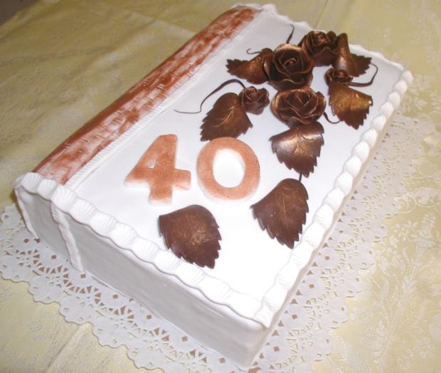 Kniha 40-tka, torta, Narodeninové torty, Roman1, 1