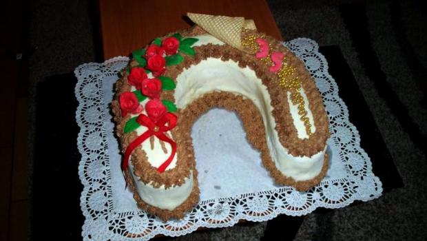 Narodeninová podkova - 35, torta, Narodeninové torty, elena.durkovska, 1