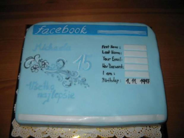 torta facebook, torta, Netradičné torty torta facebook, torta, Netradičné torty, evinaf, 1