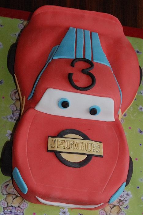 Druhý Mc Qeen, torta, Torty autíčka, vláčiky, lesika, 1