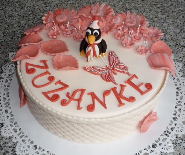 tučniačik na zakvitnutom ľadovci, torta, Rozprávkové torty, Alois, 1
