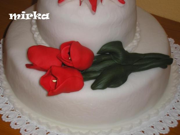 Detail tulipány, torta, Ozdoby na torty Detail tulipány, torta, Ozdoby na torty, 1mimulilinka, 1