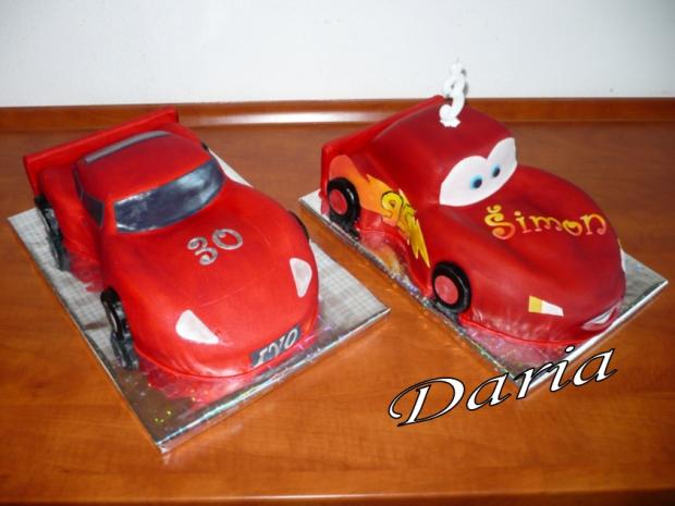 Autíčka, torta, Torty autíčka, vláčiky, Daria22, 1
