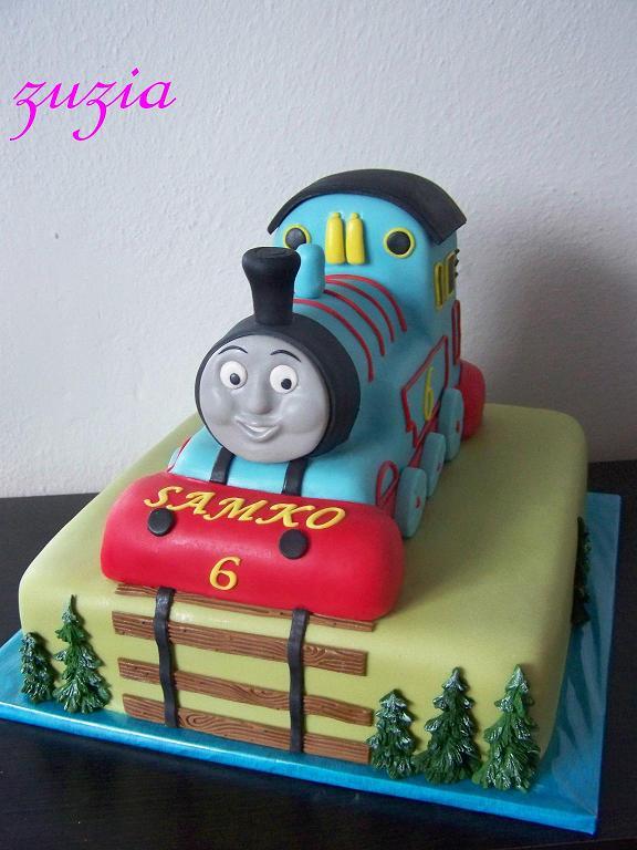 thomas  pre Samka, torta, Torty autíčka, vláčiky, zuzia, 1