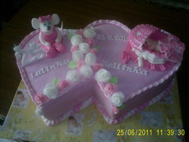 Krstinovo-narodeninova, torta, Torty na krstiny, olinockaaa, 1