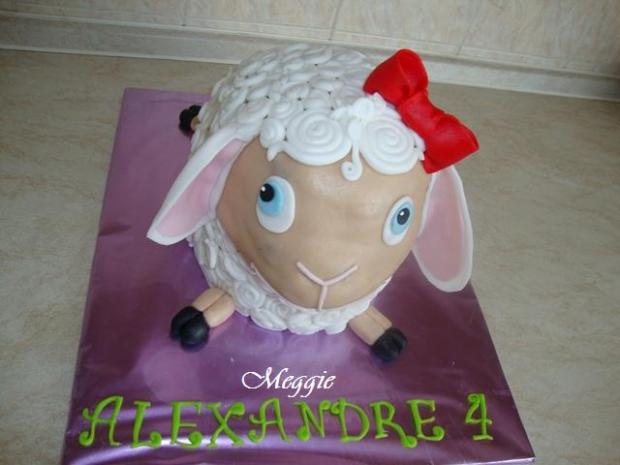 Ovečka spredu, torta, Torty so zvieratkami Ovečka spredu, torta, Torty so zvieratkami, Meggie, 1