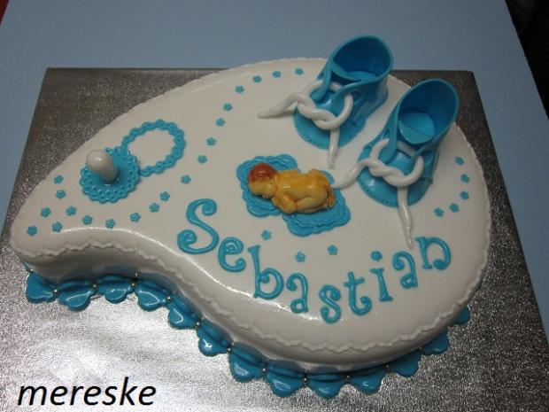 na krstiny pre Sebastiana, torta, Torty na krstiny na krstiny pre Sebastiana, torta, Torty na krstiny, Mereske, 1