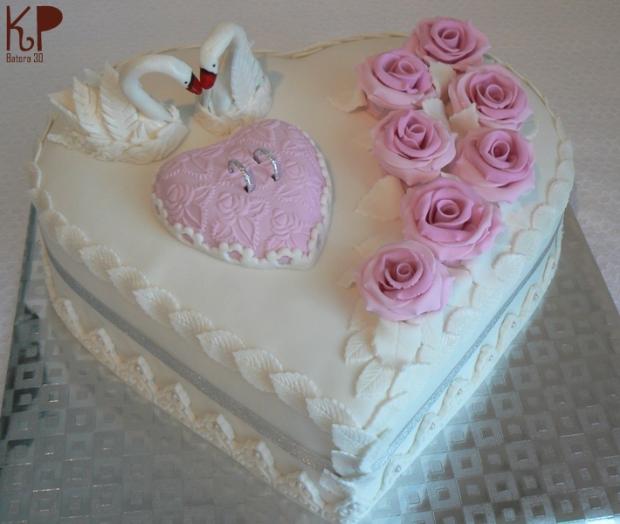 Svadobné labute, torta, Svadobné torty, batora30, 1