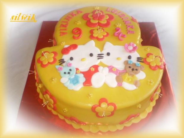 Kitty pre sestričky, torta, Rozprávkové torty Kitty pre sestričky, torta, Rozprávkové torty, silwik, 1