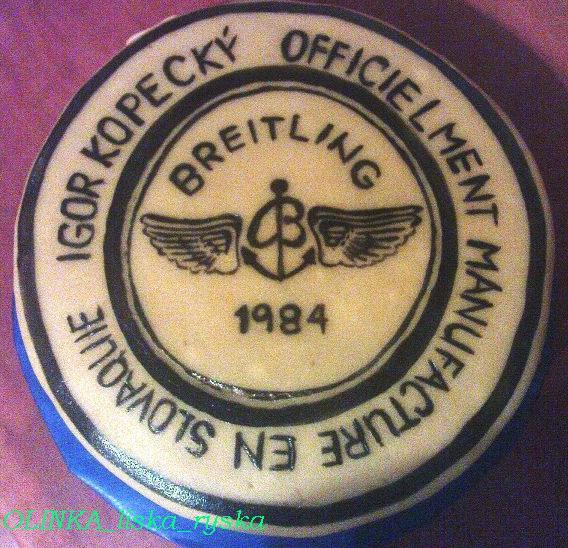 Breitling znak k hodinkam, torta, Netradičné torty, OLINKA_liska_ryska, 1