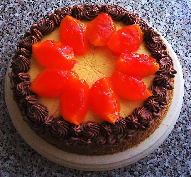jednoducho broskyne, torta, Narodeninové torty, Alois, 1