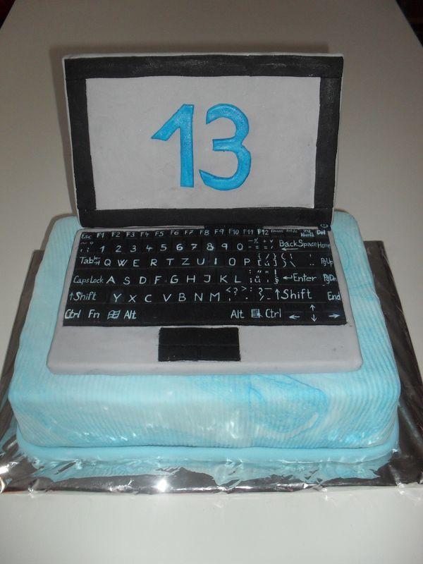 notebook, torta, Narodeninové torty notebook, torta, Narodeninové torty, melina19, 1