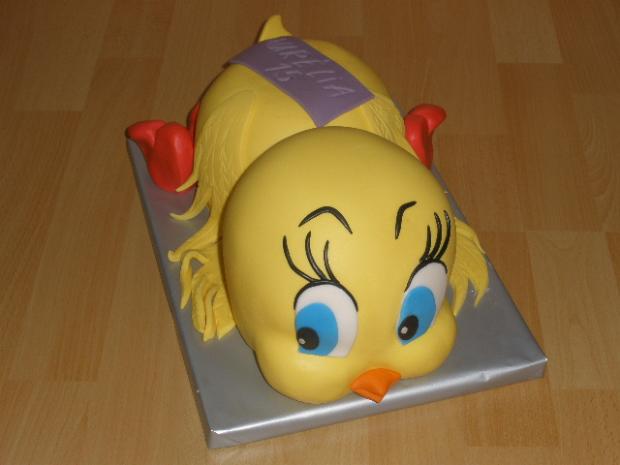 Tweety, torta, Rozprávkové torty Tweety, torta, Rozprávkové torty, Iveta Barlíková, 1