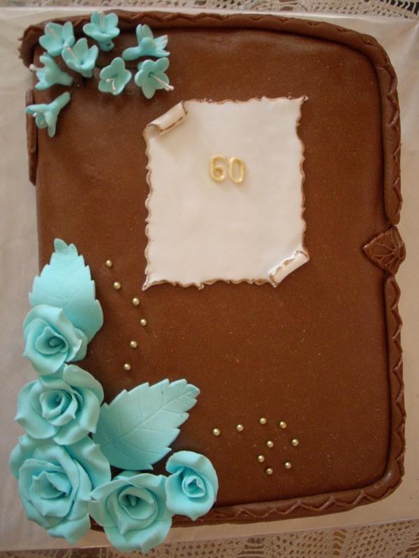 Kniha na 60 -tku..., torta, Čokoládové torty Kniha na 60 -tku..., torta, Čokoládové torty, Mariolka, 1
