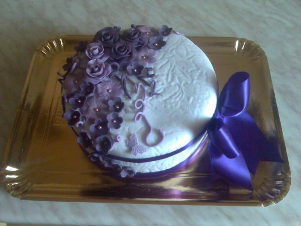 Fialová okrúhla, torta Fialová okrúhla, torta, alioska, 1