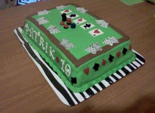 Texas holdem poker, torta, Narodeninové torty, Renky88, 1