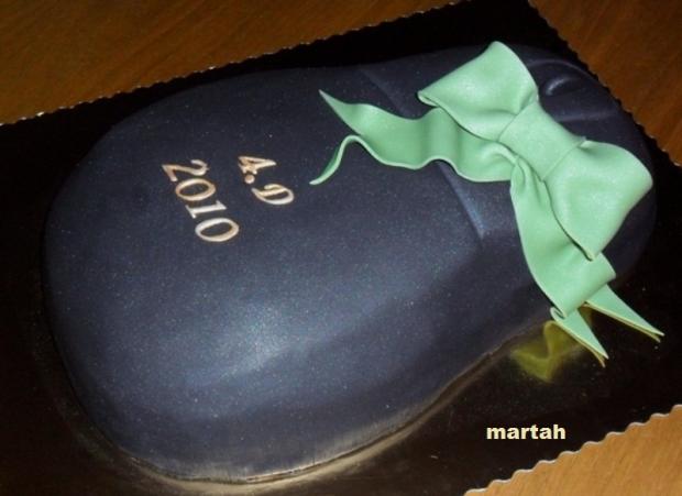 Počítačová myš na stužkovú , torta, Torty - škola, stužková, martah, 1