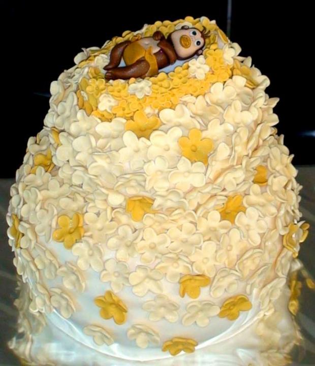 krstinová s opičkou, torta, Torty na krstiny, zeronka, 1