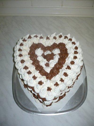 penové srdce, torta, Narodeninové torty, Jane-PE, 1