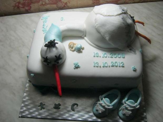 Na želanie s bocianom, torta, Torty na krstiny Na želanie s bocianom, torta, Torty na krstiny, eva4, 1