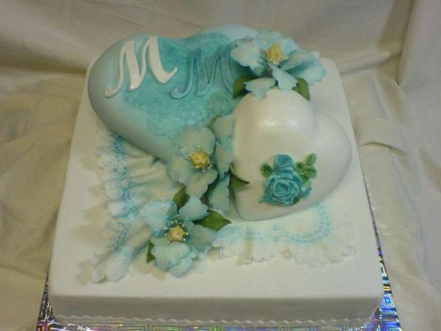 svadobná v modrom, torta, Svadobné torty svadobná v modrom, torta, Svadobné torty, kubasanka, 1