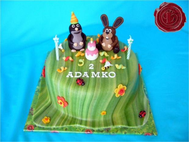 Krtko & Zajac oslavujú , torta, Rozprávkové torty Krtko & Zajac oslavujú , torta, Rozprávkové torty, lenkafab, 1