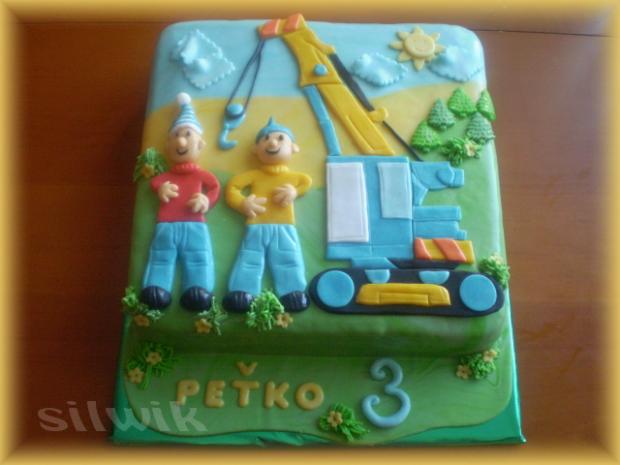 Pat a Mat so žeriavom, torta, Rozprávkové torty, silwik, 1