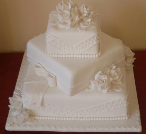 svadobný štvorec   , torta, Svadobné torty, mavera, 1