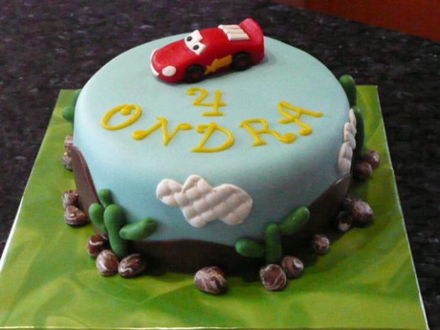Mc Queen 3, torta, Torty autíčka, vláčiky, m.vecernikova, 1