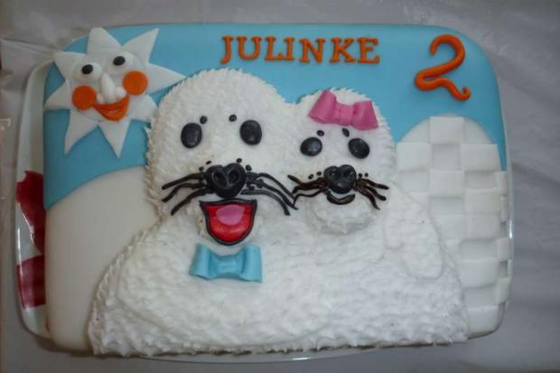 Tuleni z iglu, torta, Rozprávkové torty, Lubka212, 1