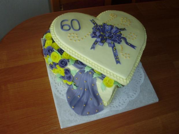 sperkovnica na 60 , torta, Narodeninové torty sperkovnica na 60 , torta, Narodeninové torty, andelik, 1