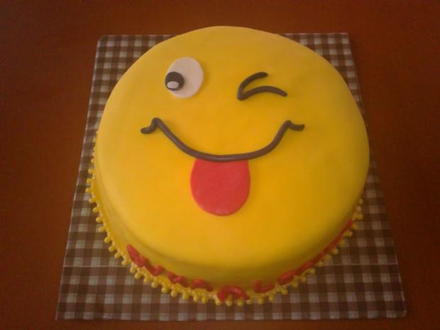 smajlik, torta, Narodeninové torty, dagaz, 1