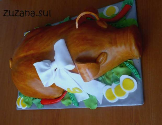pečené prasa, torta, Narodeninové torty pečené prasa, torta, Narodeninové torty, zuzana.sul, 1
