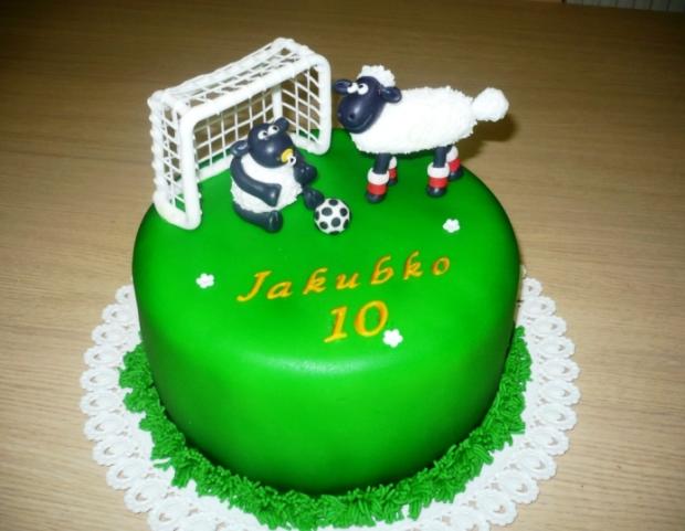 Shaun a Timmy vo futbalovom štýle, torta, Rozprávkové torty, Jane-PE, 1