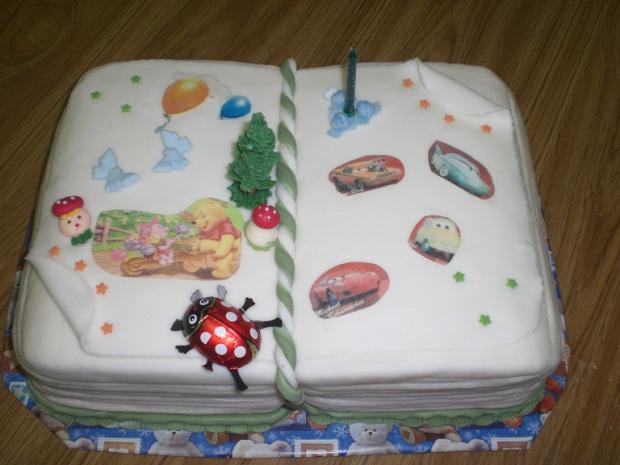 kniha pre malého čitatela, torta, Ostané torty pre deti, Ivka29, 1