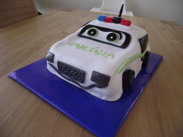 Policajne auto, torta, Torty autíčka, vláčiky, dvojicka, 1