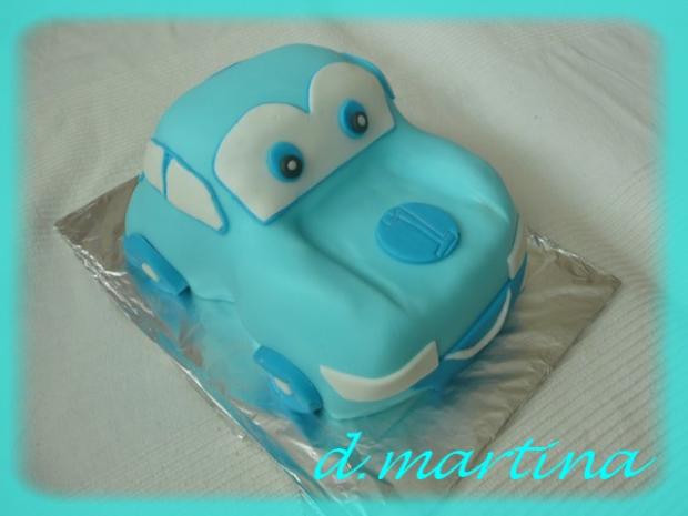 Modré autíčko, torta, Torty autíčka, vláčiky Modré autíčko, torta, Torty autíčka, vláčiky, d.martina, 1