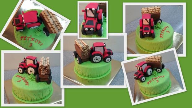traktor 2, torta, Torty autíčka, vláčiky, Janka.Bj, 1