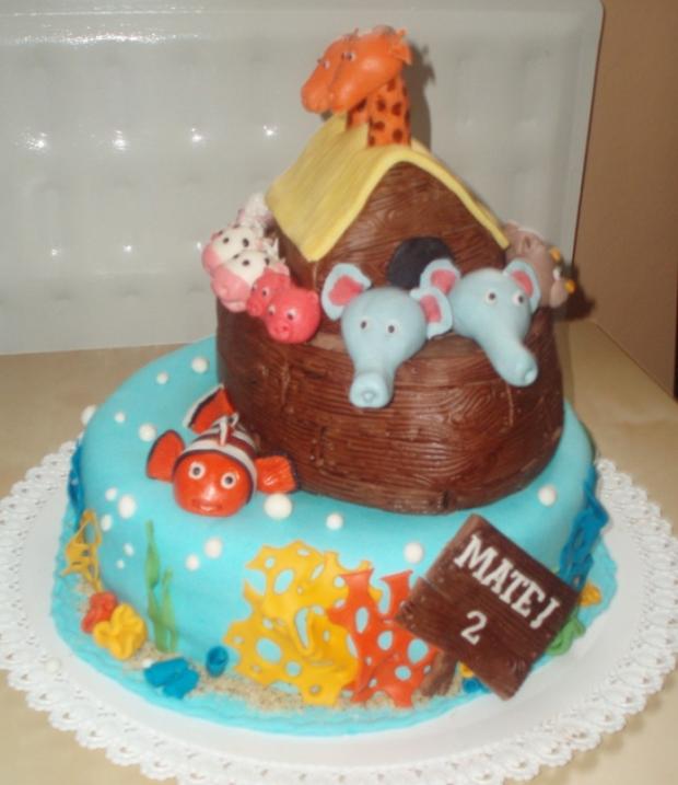 Nemo a noemova archa, torta, Torty so zvieratkami Nemo a noemova archa, torta, Torty so zvieratkami, malichova, 1