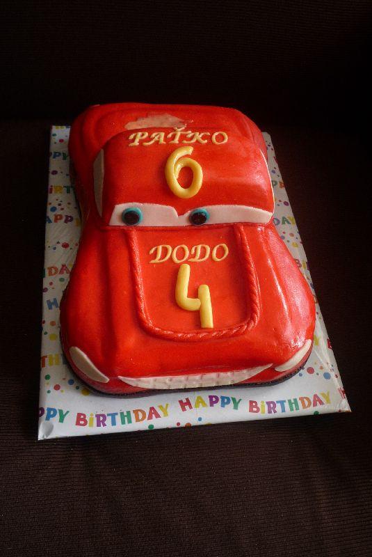 autko pre dvoch bratov, torta, Torty autíčka, vláčiky autko pre dvoch bratov, torta, Torty autíčka, vláčiky, Primilka, 1