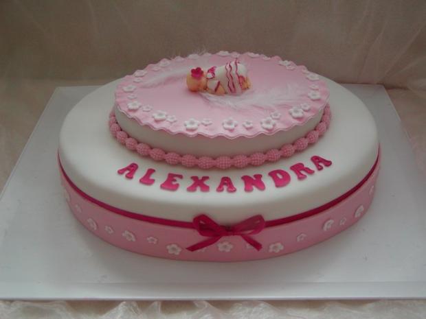 krstiny Alexandra, torta, Torty na krstiny, , 1