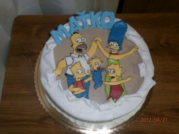 Simpsonovci, torta, Rozprávkové torty Simpsonovci, torta, Rozprávkové torty, andrea.d, 1