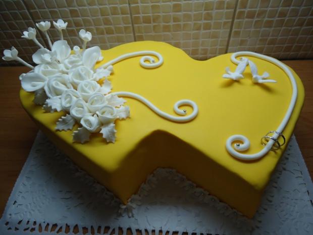 svadobná v žltom , torta, Svadobné torty, ZUZANA ŠTRBKOVÁ, 1