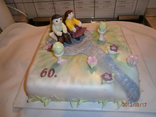 Zahradka s dedkom a babkou, torta, Narodeninové torty, olinockaaa, 1