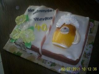 Pivecko v knihe, torta, Narodeninové torty, olinockaaa, 1