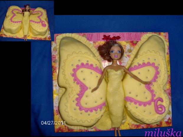 motýlia princeznaVikinka, torta, Torty pre dievčatá, miluška, 1