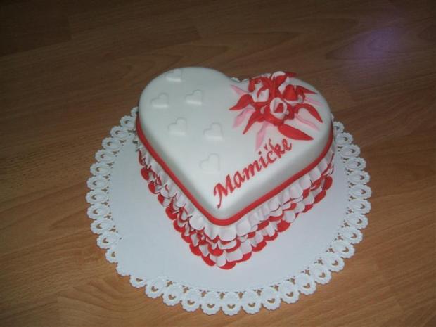 Srdiecko pre mamicku, torta, Narodeninové torty Srdiecko pre mamicku, torta, Narodeninové torty, tana.javor, 1