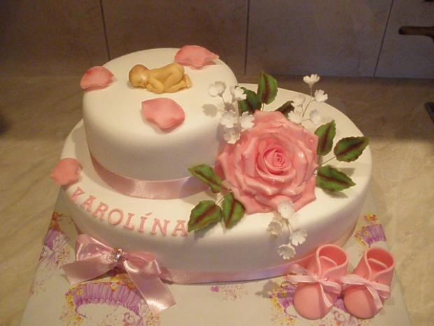 Pre moje krsniatko Karolínku, torta, Torty na krstiny Pre moje krsniatko Karolínku, torta, Torty na krstiny, Iveta Barlíková, 1